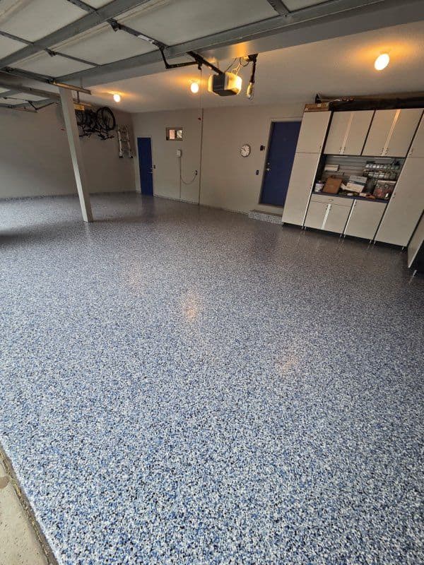 Transform Your Garage with Our Flaked Epoxy Floors image