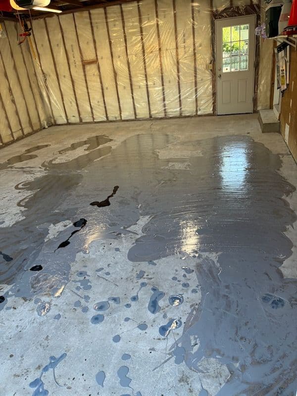 Gallery photos for Garage Floor Transformation for Harley Enthusiast: Image #1