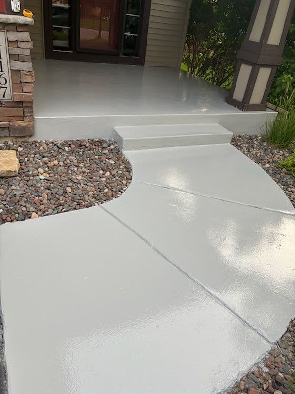 Porch and Patio Revamp with Polyaspartic Coating image