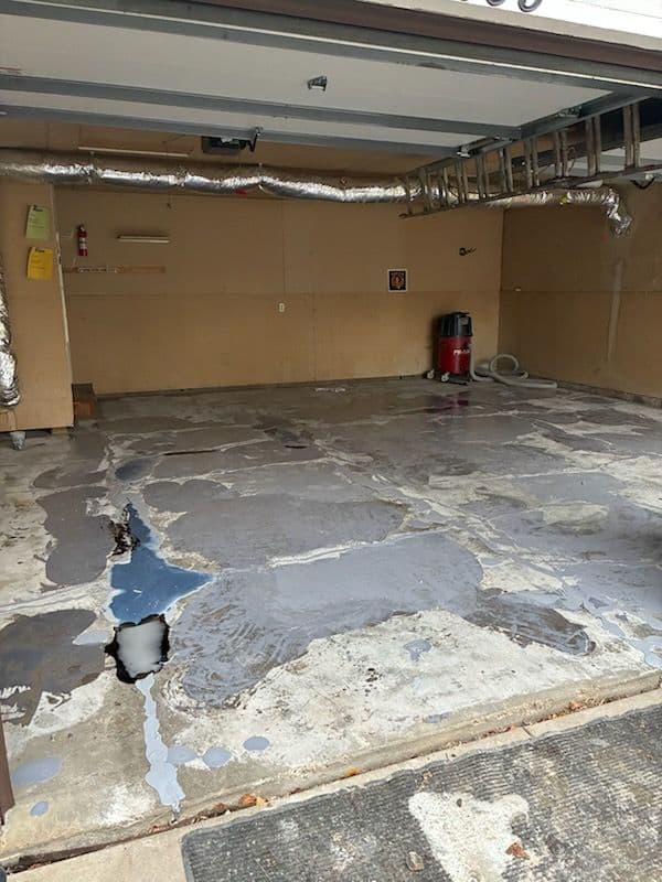 Gallery photos for From Cracks to Epoxy Brilliance in the Garage: Image #2